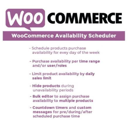 Woocommerce Availability Scheduler